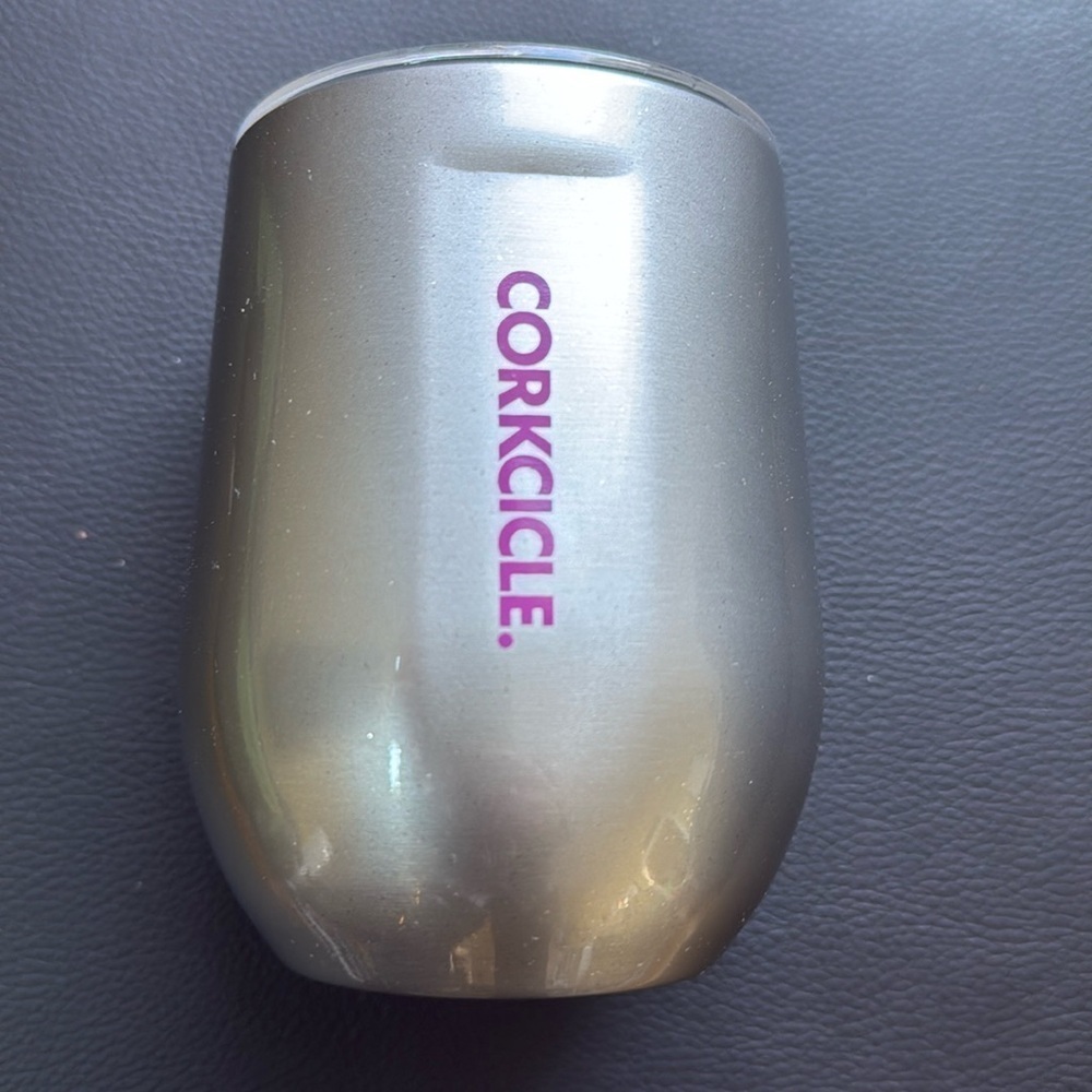 NEW CORKCICLE Stemless travel cup 12 oz Silver